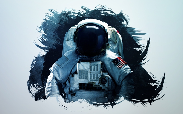 3D Фотообои «Современный Арт Астронавт» 3D Фотообои «Современный Арт Астронавт»<br>kit: None; gender: None;
