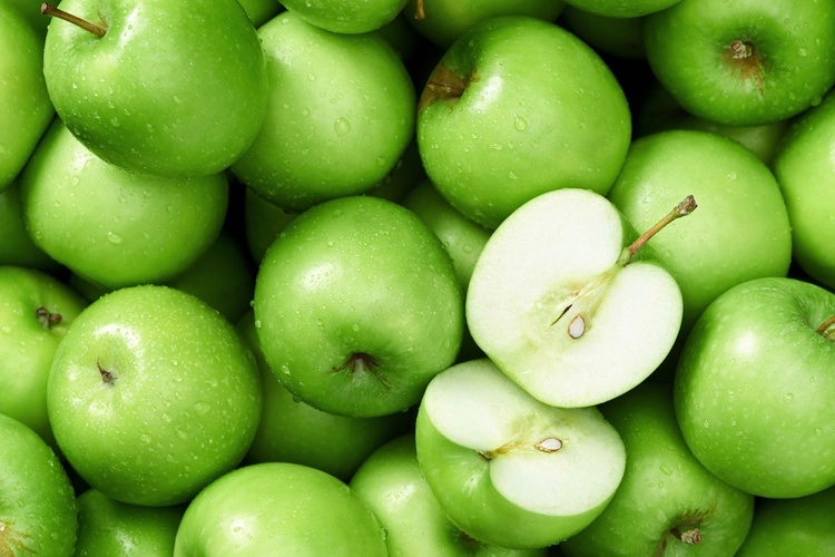 3D фотообои 5D картина  «Композиция с зелеными яблоками»  вид 1