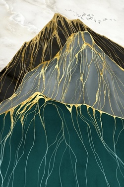 3D фотообои 5D картина «Золотой перевал. Арт 1» вид 1