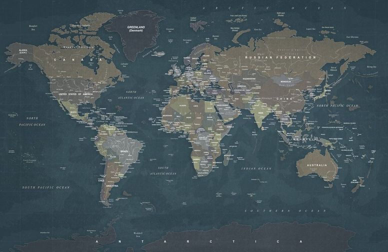 3D Ковер «Джинсовая карта мира» - купить в Москве, цена в Интернет-магазинеОбои 3D