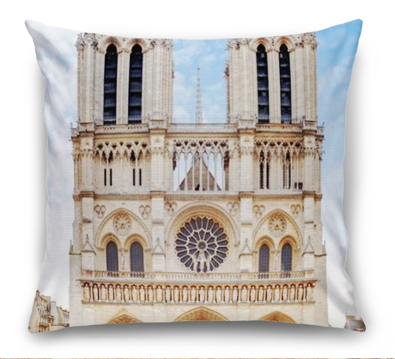 3D Подушка «Фасад Собора Парижской Богоматери» вид 7