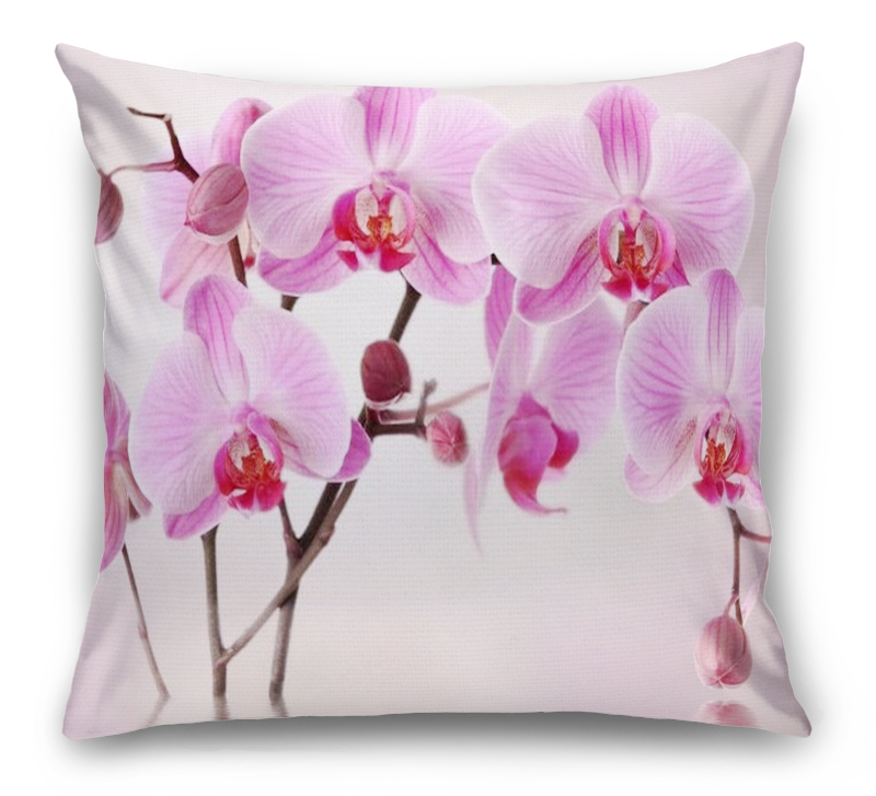 3D Подушка «Розовая орхидея над водой» вид 1