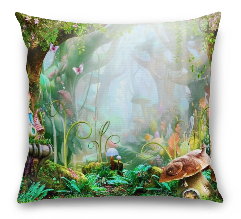 3D Подушка «Сказочный дремучий лес» вид 1