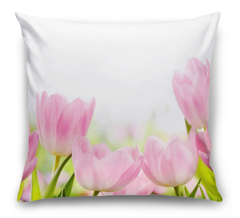 3D Подушка «Нежные розовые тюльпаны» вид 7