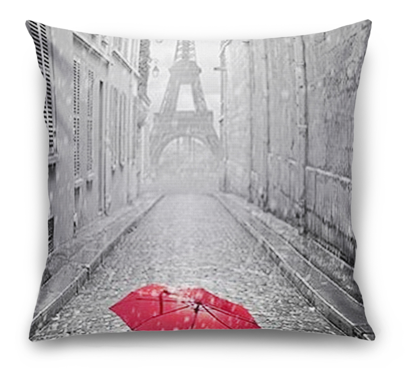3D Подушка «Дождь в Париже» вид 6