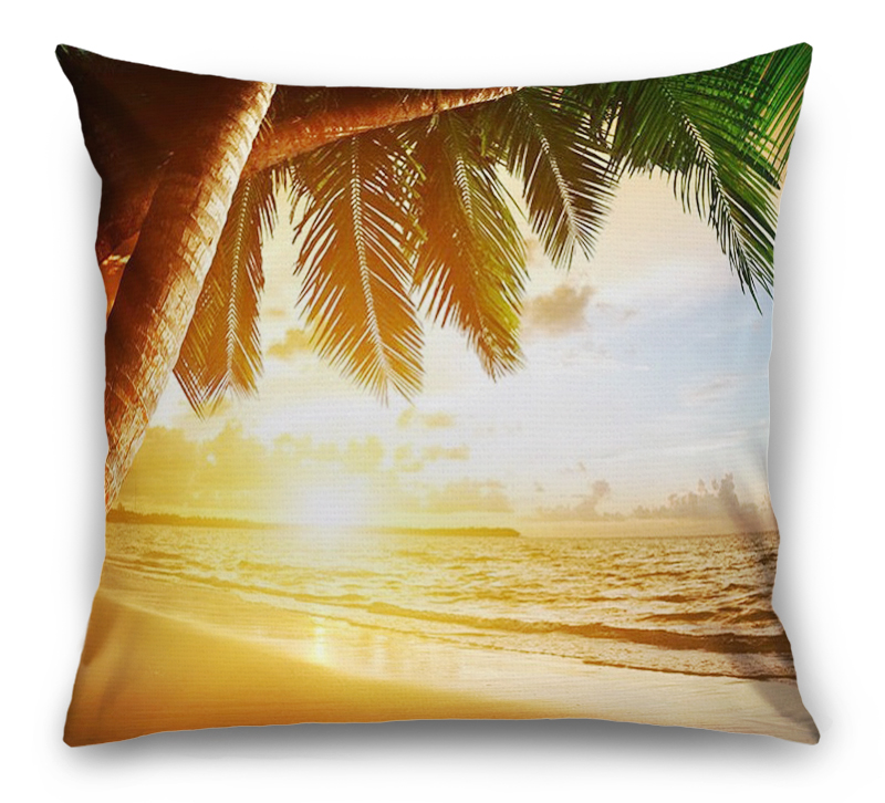 3D Подушка «Закат под пальмами»  вид 7