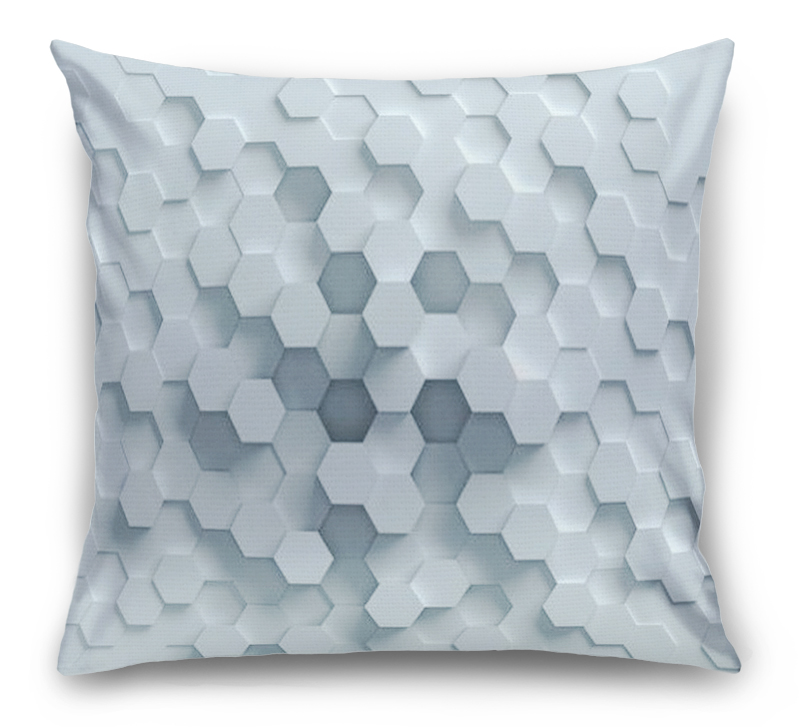 3D Подушка «Сетка многогранников» вид 7