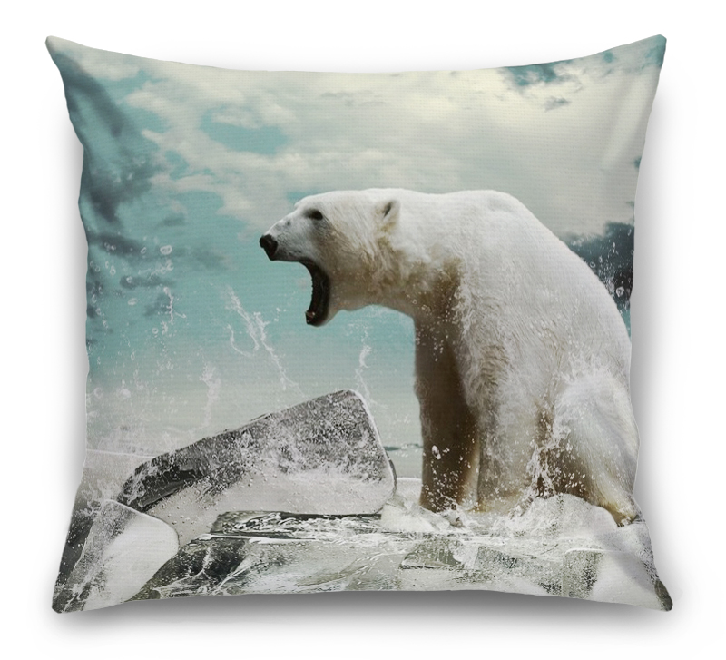 3D Подушка «Белый медведь» вид 1