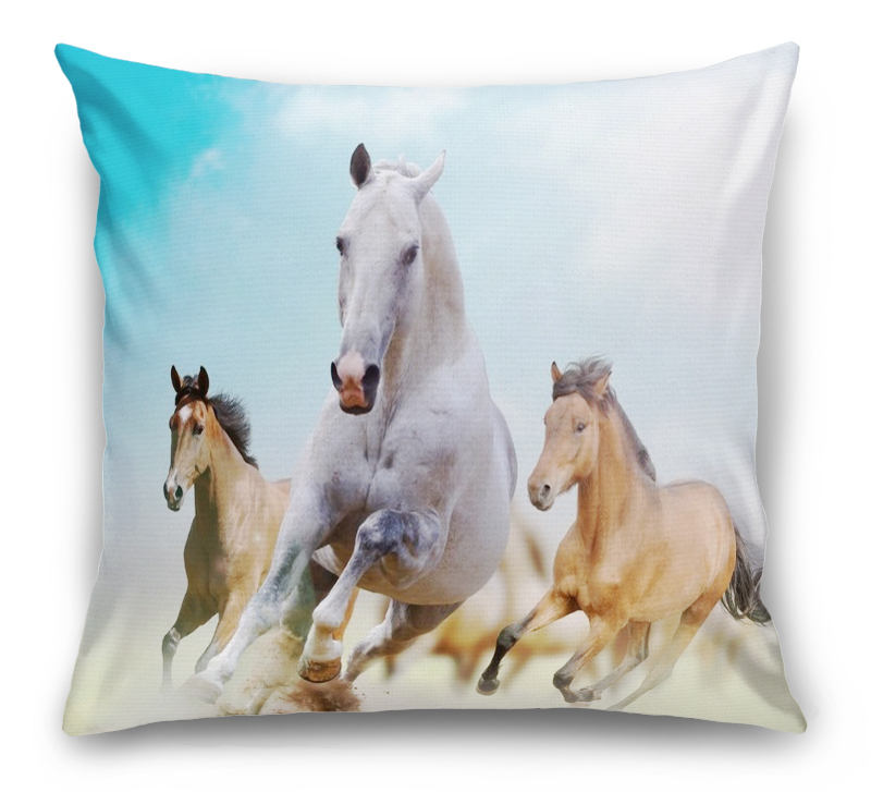 3D Подушка «Лошади в дикой природе» вид 6
