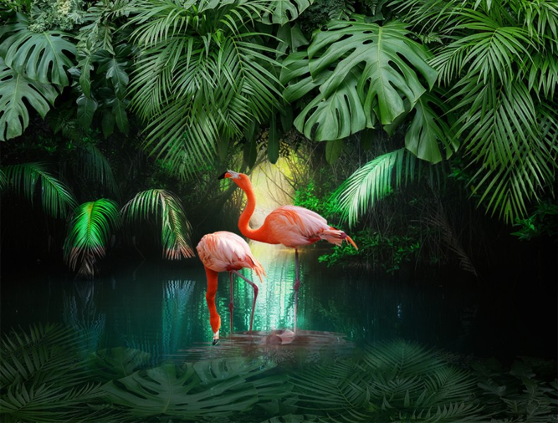 3D фотообои 3D Фотообои  «Романтика в тропиках» вид 1
