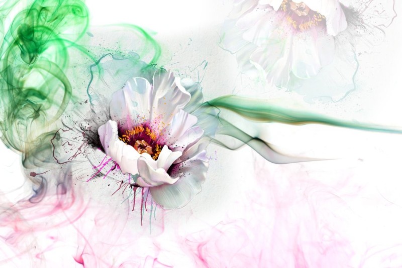 3D фотообои 3D Фотообои «Красочный цветок» вид 1