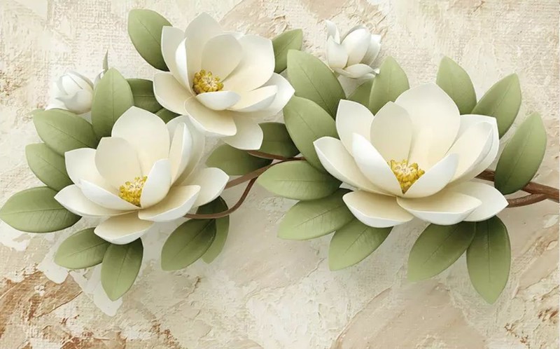 3D Фотообои Цветы жасмина - купить в Москве, цена в Интернет-магазине  Обои 3D