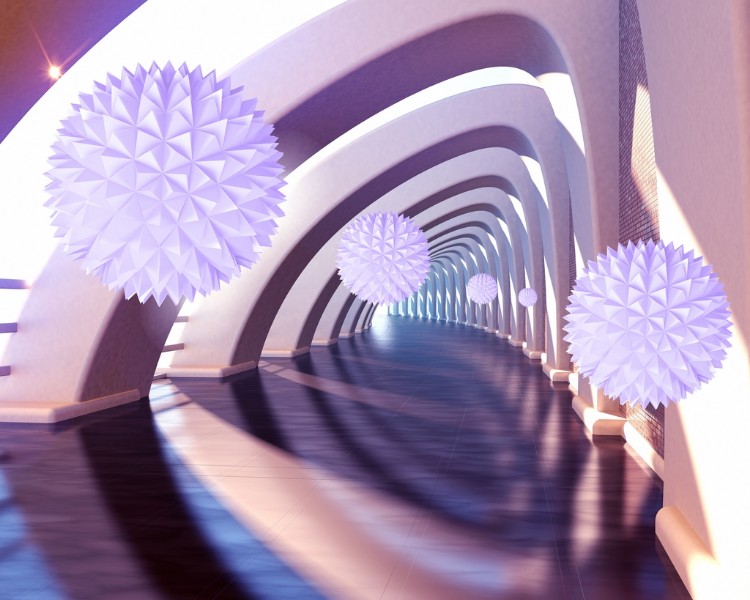 

3D Фотообои "Солнечный тоннель" 300x240
