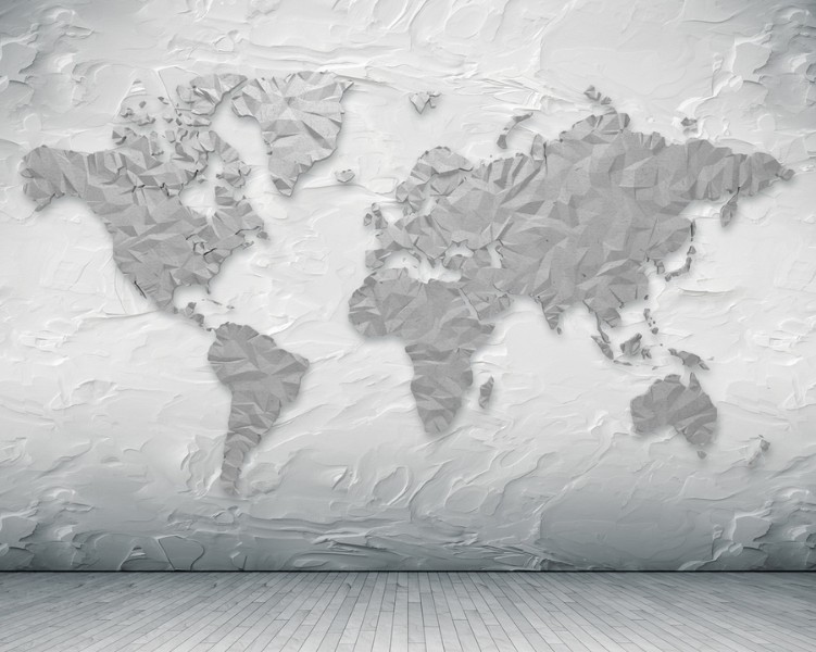 

3D Фотообои "Карта лофт" 300x240