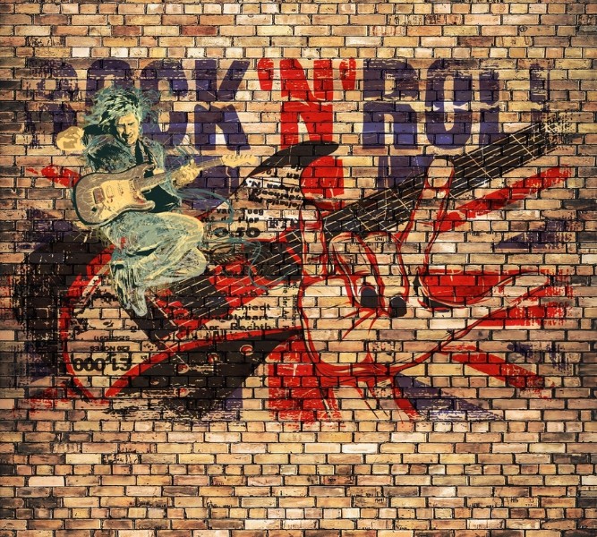 

3D Фотообои "Rock N Roll" 300x270