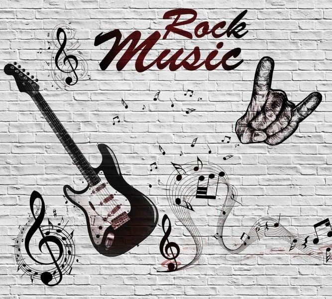 

3D Фотообои "В стиле Rock" 300x270