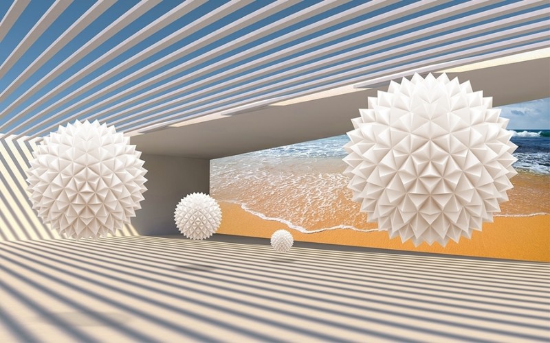 

3D Фотообои "Футуристичная композиция" 400x250