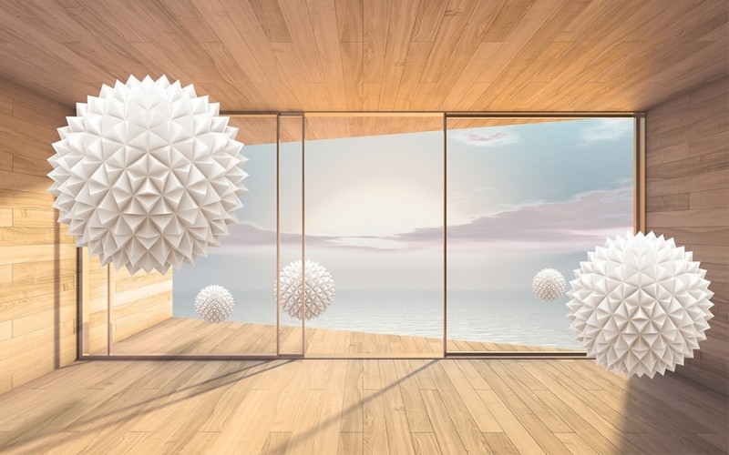 

3D Фотообои "Футуристичная терраса" 400x250