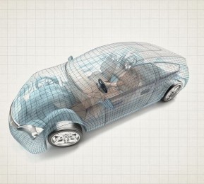 Шторы для ванной «Авто 3D модель»