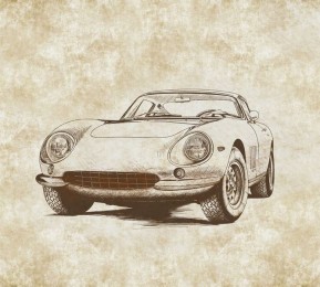 Шторы для ванной «Авто эскиз»