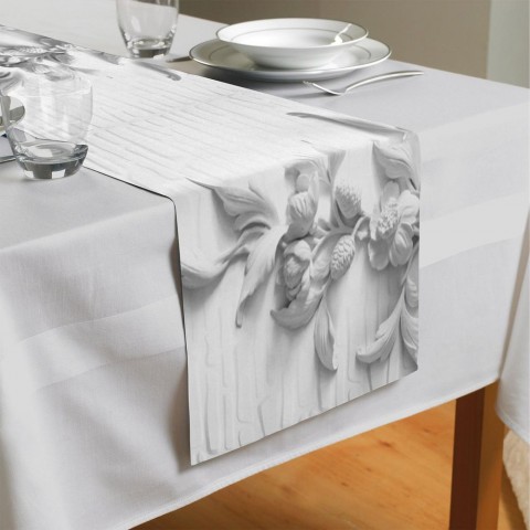 Сервировочная дорожка для кухонного стола «Рельеф с ниспадающими цветами» вид 4