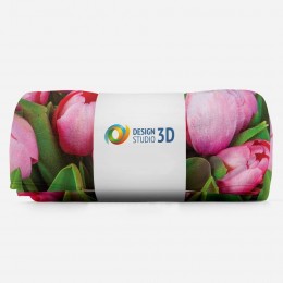 3D плед «Букет тюльпанов»