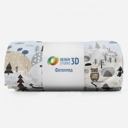 3D Плед «На лесной опушке»
