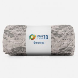 3D Плед «Лесные забавы»