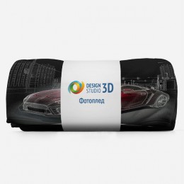 3D Плед «Авто ночной город»