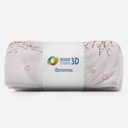 3D Плед «Акварельная весна»