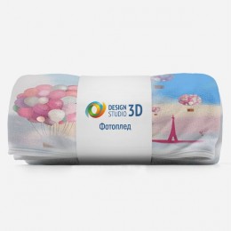 3D Плед «Корзина с шарами»