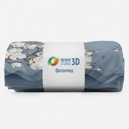 3D Плед «Яблоневые ветви над холмами»