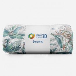 3D Плед «Утро в джунглях»