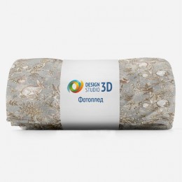 3D Плед «Винтажная композиция с животными»