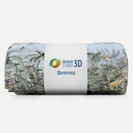 3D Плед «Полдень в тропиках »