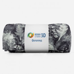 3D Плед «Мистическая композиция с перьями»