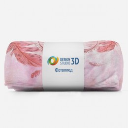 3D Плед «Занавес из перьев»