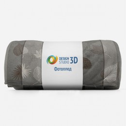 3D Плед «Контрастный листопад»