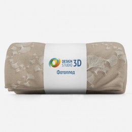 3D Плед «Круговорот из цветочных зонтиков на светлом»
