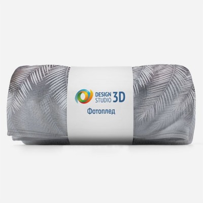 3D Плед «Туманный занавес» Тропикалия
