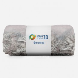 3D Плед «Нежные тропики»