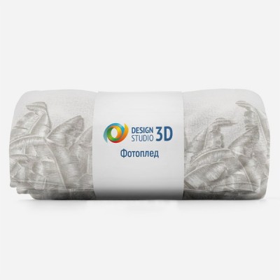 3D Плед «Лиственная изгородь» Тропикалия