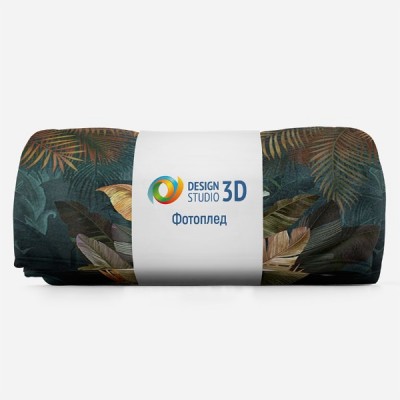 3D Плед «Тропический букет» Тропикалия