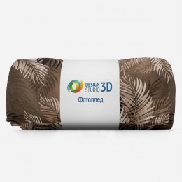 3D Плед «Тропические ветви»