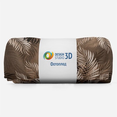 3D Плед «Тропические ветви» Тропикалия