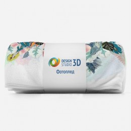 3D Плед «Тропическая гирлянда»