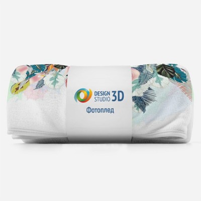 3D Плед «Тропическая гирлянда» Тропикалия