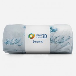 3D Плед «Облачные тюльпаны»