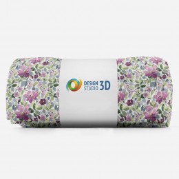 3D плед «Узор с цветами»