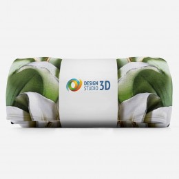 3D плед «Зеленые лилии из керамики»